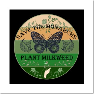 Save The Monarchs Plant Milkweed Sunset Forest Posters and Art